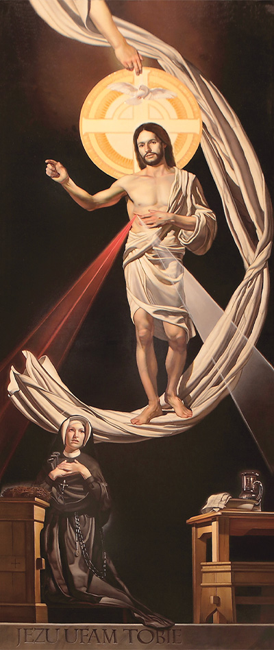 Saint Faustina and Divine Mercy Artist: Noah Buchanan